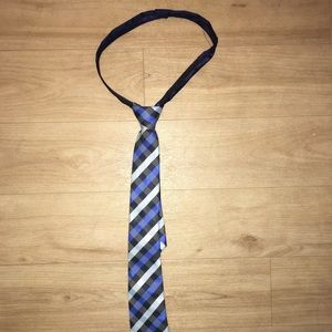 Kids plaid fake tie